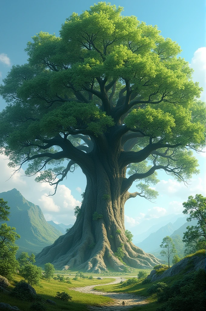 Picture of a large tree with many branches