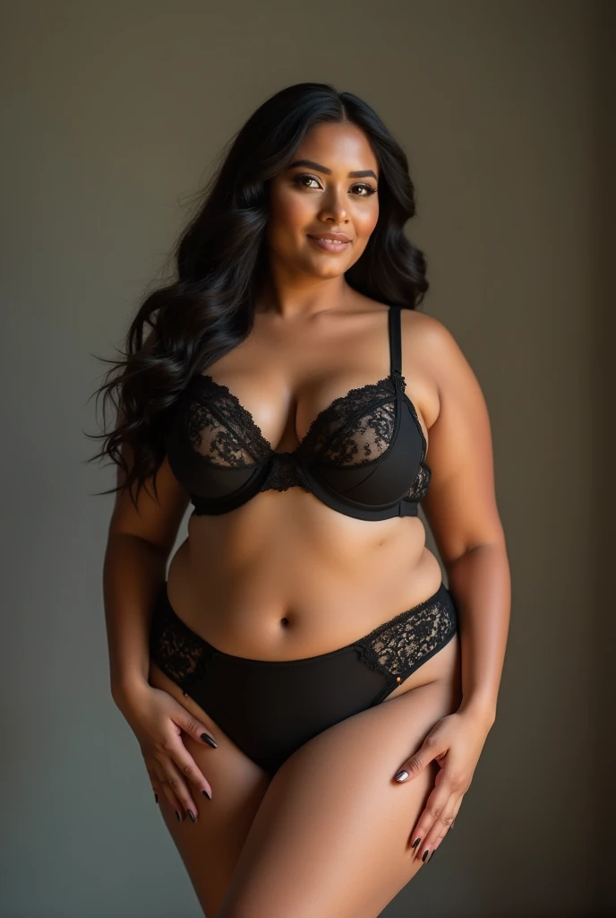 Beautiful sexy and fat woman on underwear’s