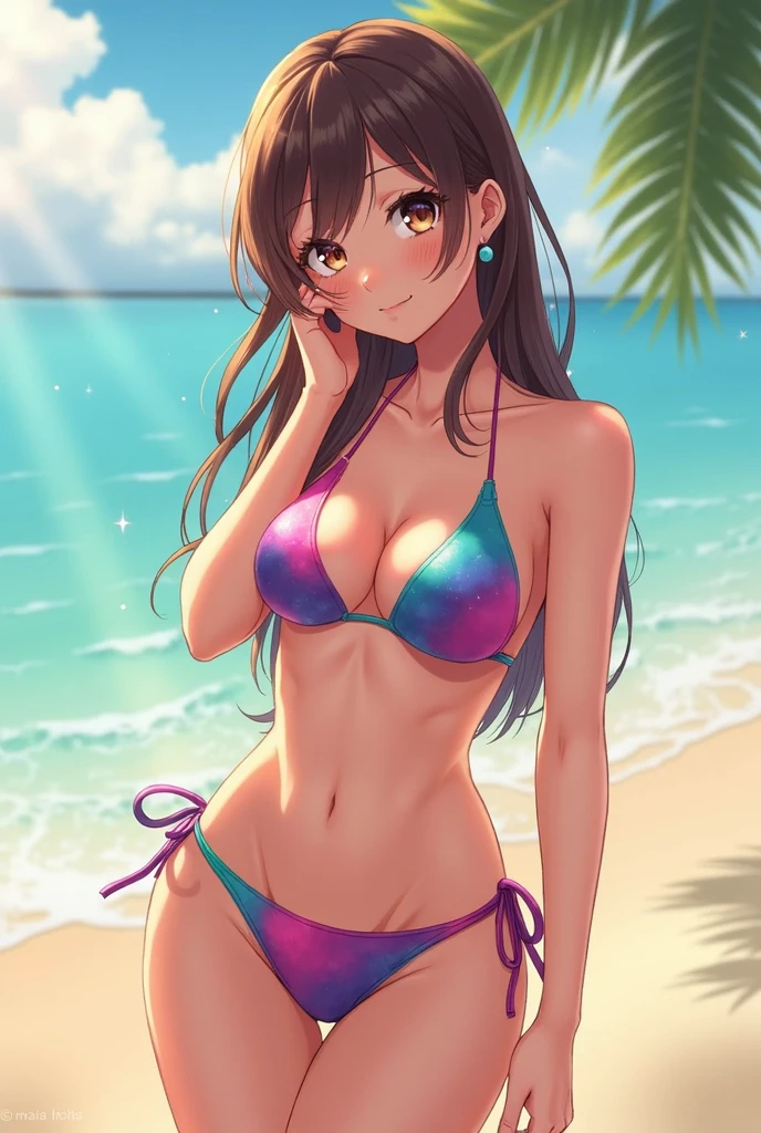 anime girl with bikini