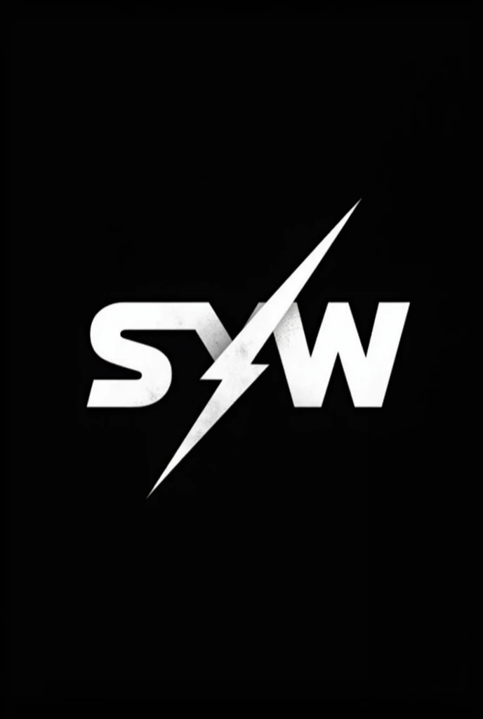 Write S|W in bold letters with black background with a slash on it