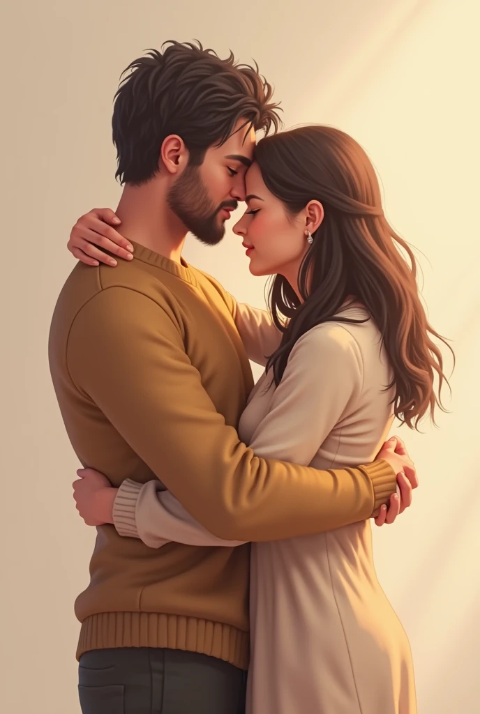 Two people Hugging each other 