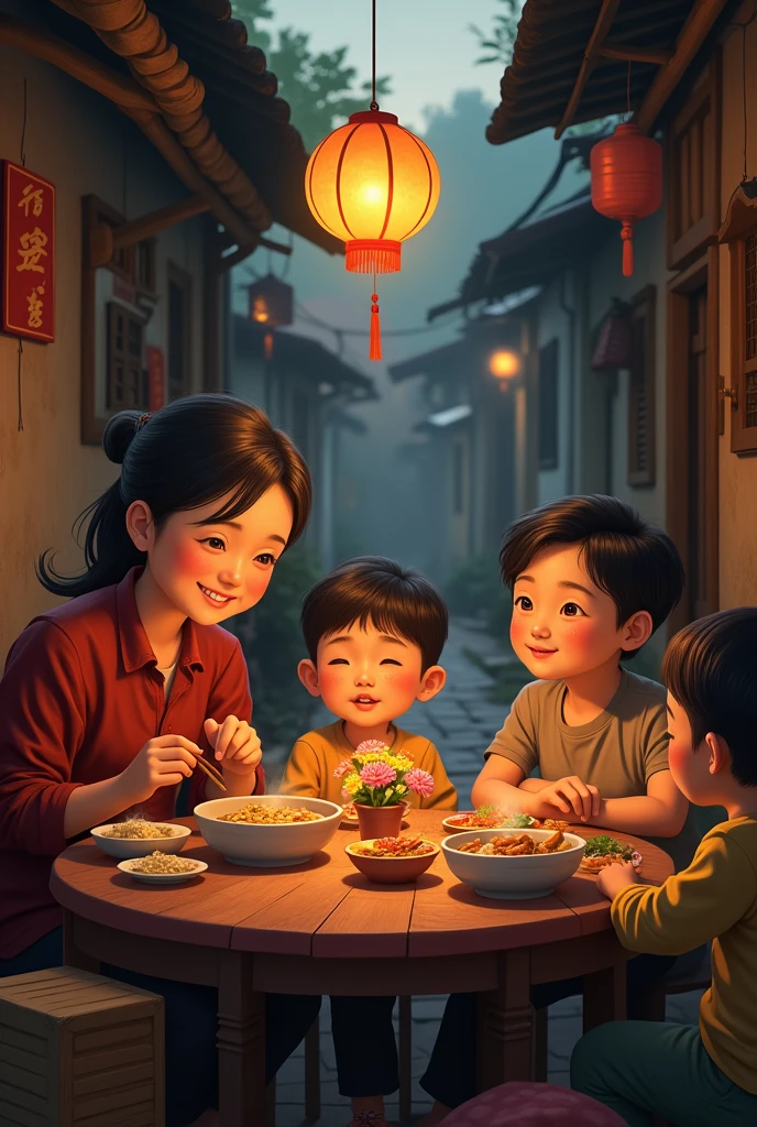 Draw me a poor family&#39;s Tet meal with salary 1.000.000 VND 