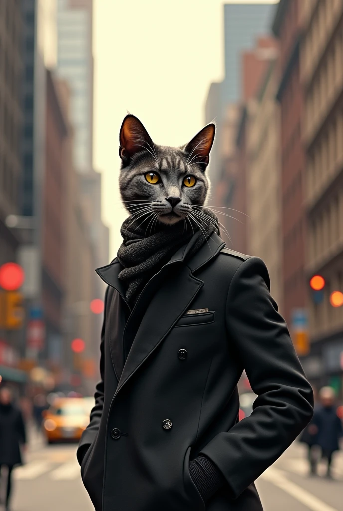 Cat　Setup outfit　New York Background　Real