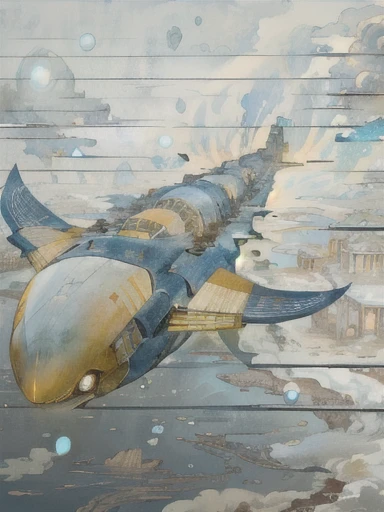 Fantasy,8k,Extremely detailed, masterpiece,High resolution,Highest quality,Increase the resolution,Cinema Lighting,Different space,6-dimensional world,Giant submarine,Ancient Undersea City,deep sea,Japan Trench,Dazzling Light,In the vast ocean,眼下にAncient Undersea Cityが広がる、vast composition,deep sea6000m