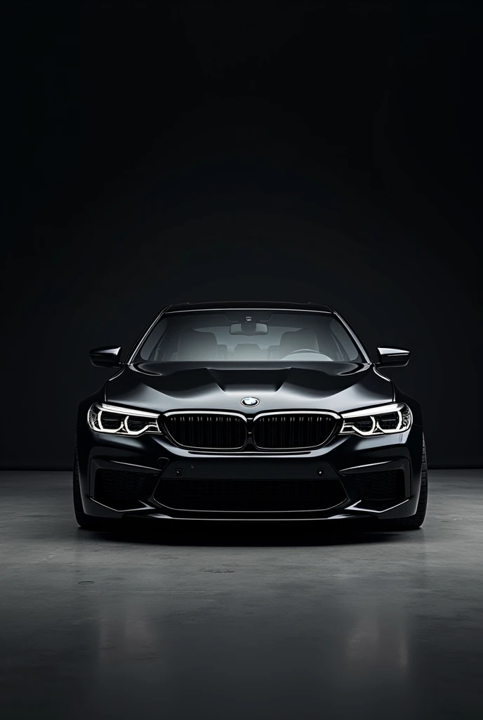 A bmw m5 competition in a black background