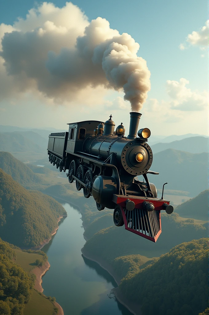 Train flying