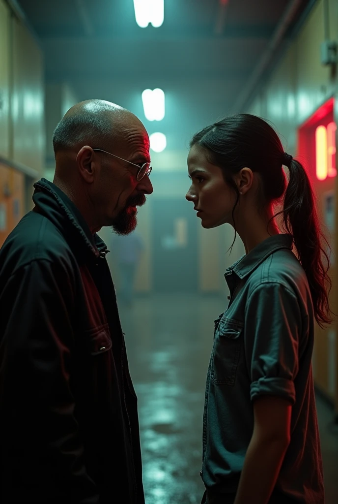 Walter White confronting Eleven