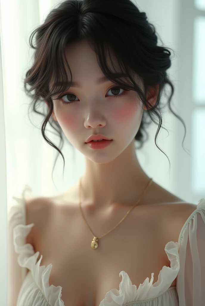 (masterpiece,Distinguished Quality,Mirror-like,Cinematic Experience,insanely detailed,absurdres),8k,wallpaper,,(Best illustrations:2.0),(One Woman:2.0),(,(Short Bob:2.0),(Beautiful Eyes),(Detailed face),((masterpiece:1.3), (8k, photorealistic, RAW photo, best quality: 1.4), (1girl), beautiful face, (realistic face), (black hair, short hair :1.3), beautiful hairstyle, realistic eyes, beautiful detailed eyes, (realistic skin), beautiful skin, (full nude), absurdres, attractive, ultra high res, ultra realistic, highly detailed, golden ratio, small breasts ,white background , , looking at viewer, (small breasts:1.8) , nude , cleavage:1.5 , ,Shy smile, glare , pussy juice,pale skin ,detailed skin, young adult , , white background , glare:1.2 ,shyness :1.2 ,( pussy line:1.5 ), (spread pussy:1.5) , nsfw:1.5 , (spread legs:1.5 ),