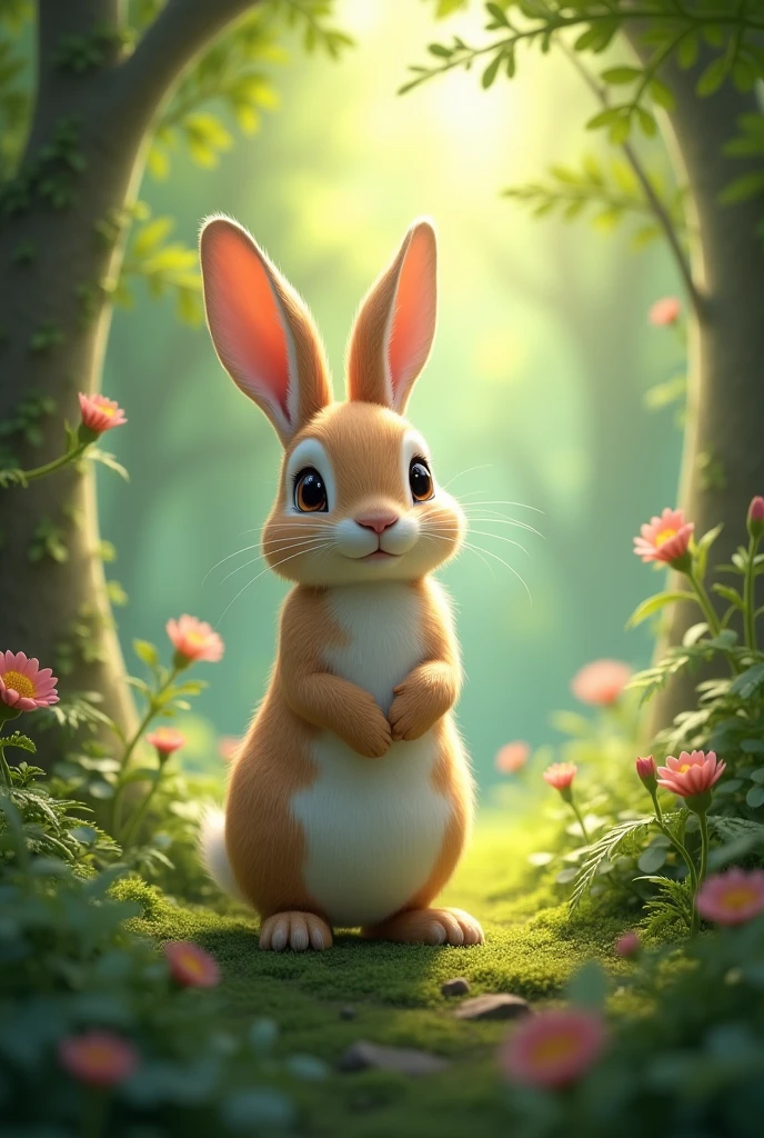 Art of rabit in Forest