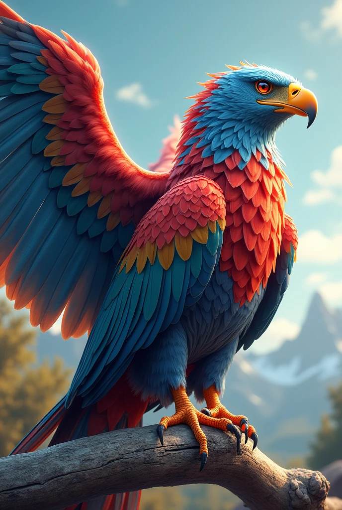 Color ful eagle sit