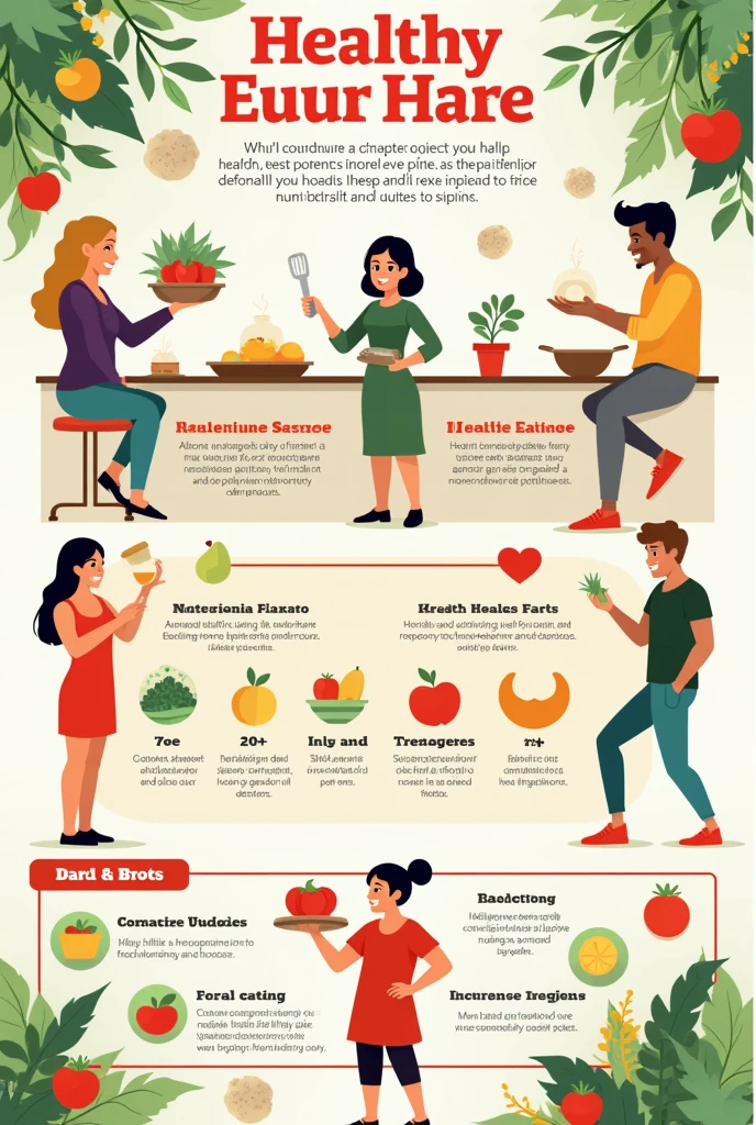 Info graphic gaya permakanan sihat