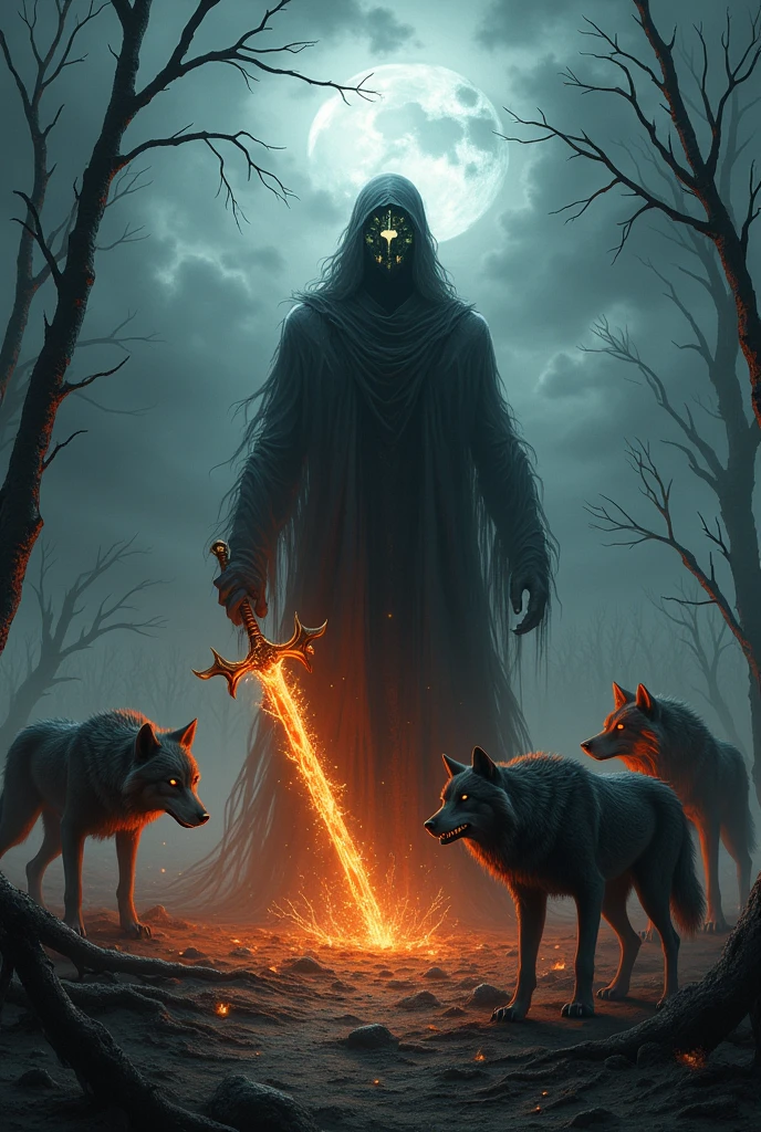 Very dark gost fire blad and wulf