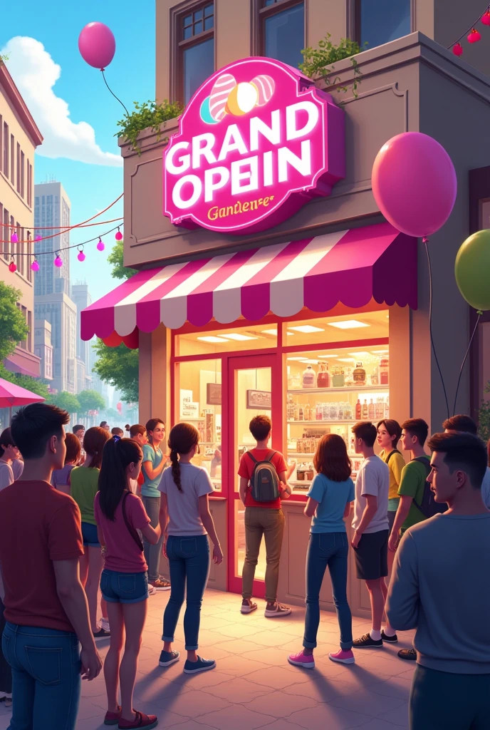 Grand opening frozen yogurt