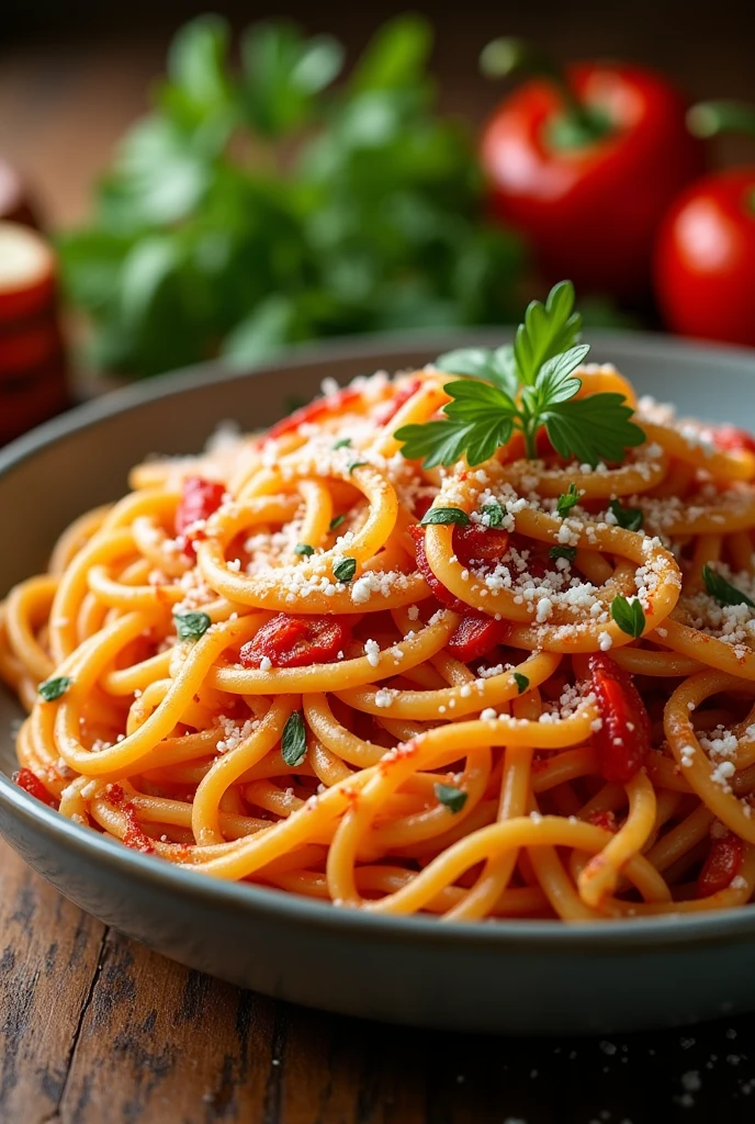 Peperoncino　pasta　photograph