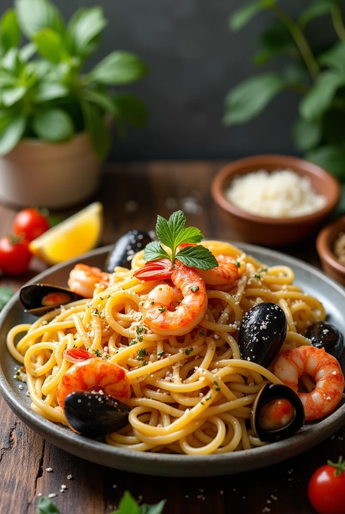Pescatore　Seafood pasta　photograph