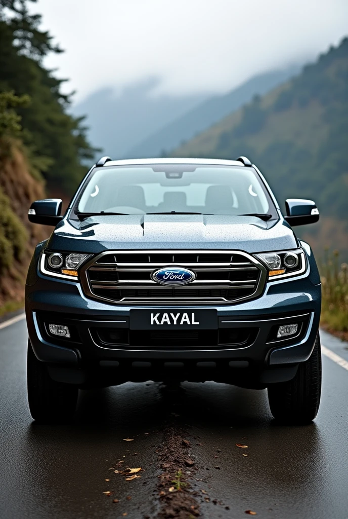 Ford endeavour car with kayal name in front grill