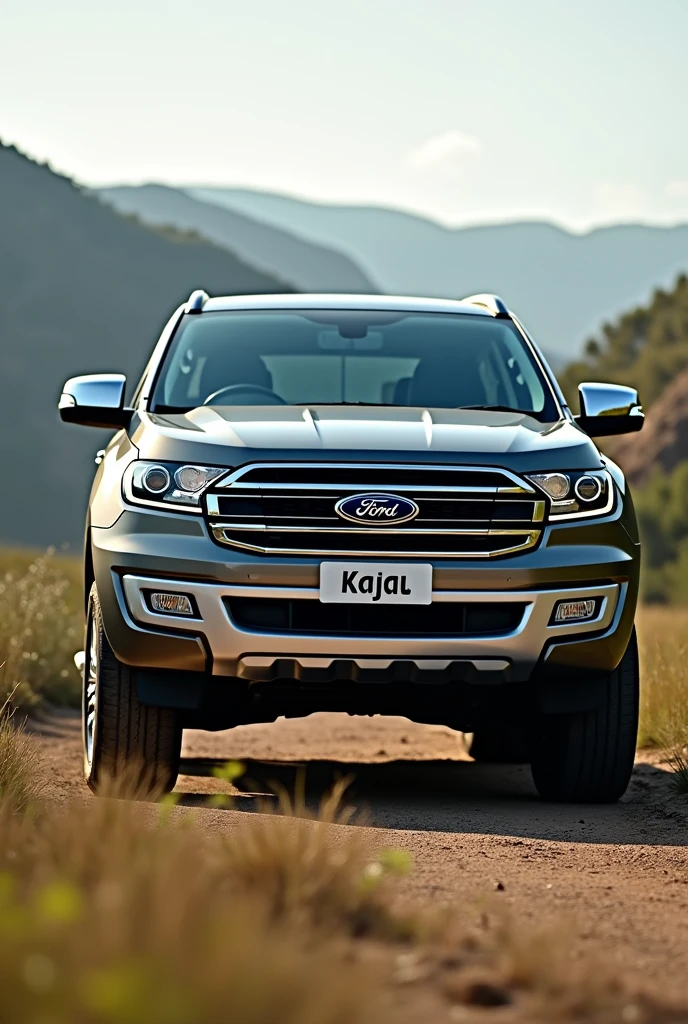 Ford endeavour car with kayal name in front symbol
