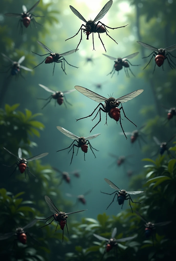 Vicious and angry mosquitoes