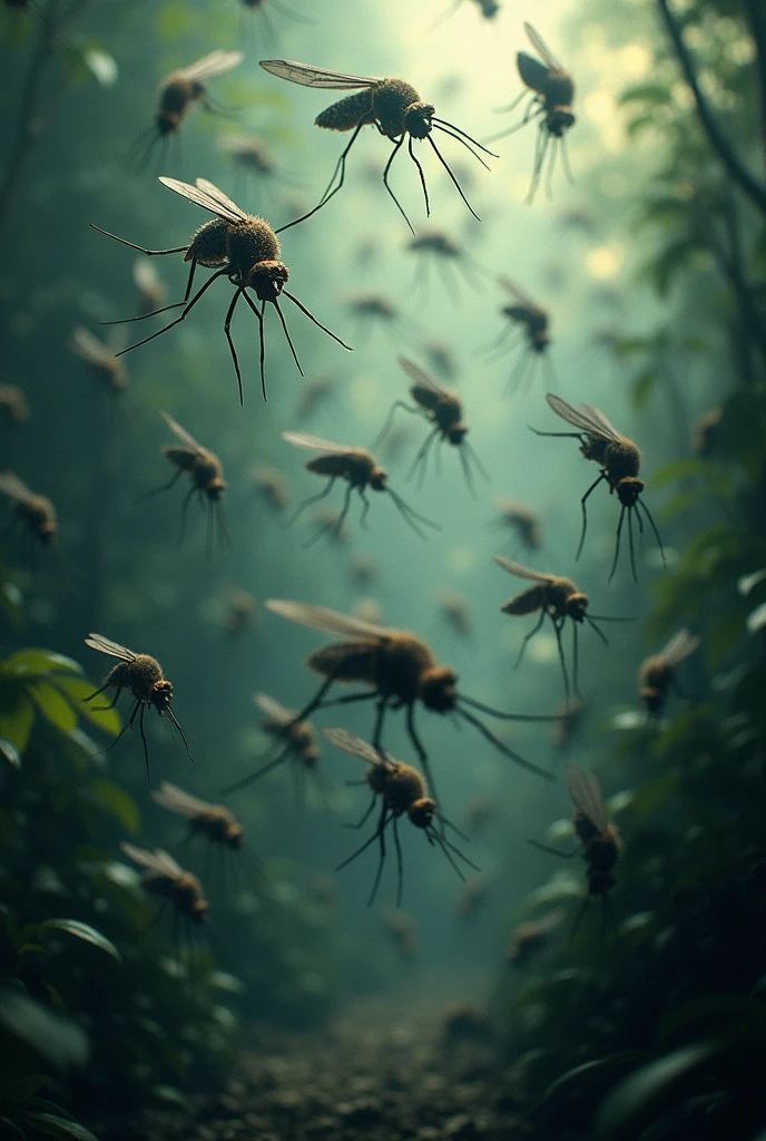 Vicious and angry mosquitoes