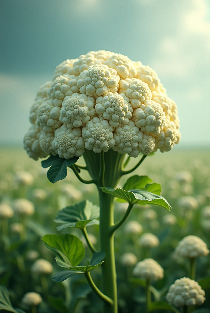 There is only one cauliflower in the field of a flower goddess whose Bhajan is 10000 tan. On top of it is a very big, Allah is written once and on top of it is a very Car written, make an image and show it.