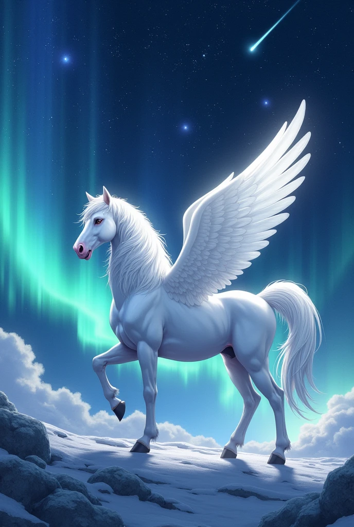 Japanese、、、Pegasus、A good friend、Aurora、Starry Sky、shooting star、Fantasy、universe