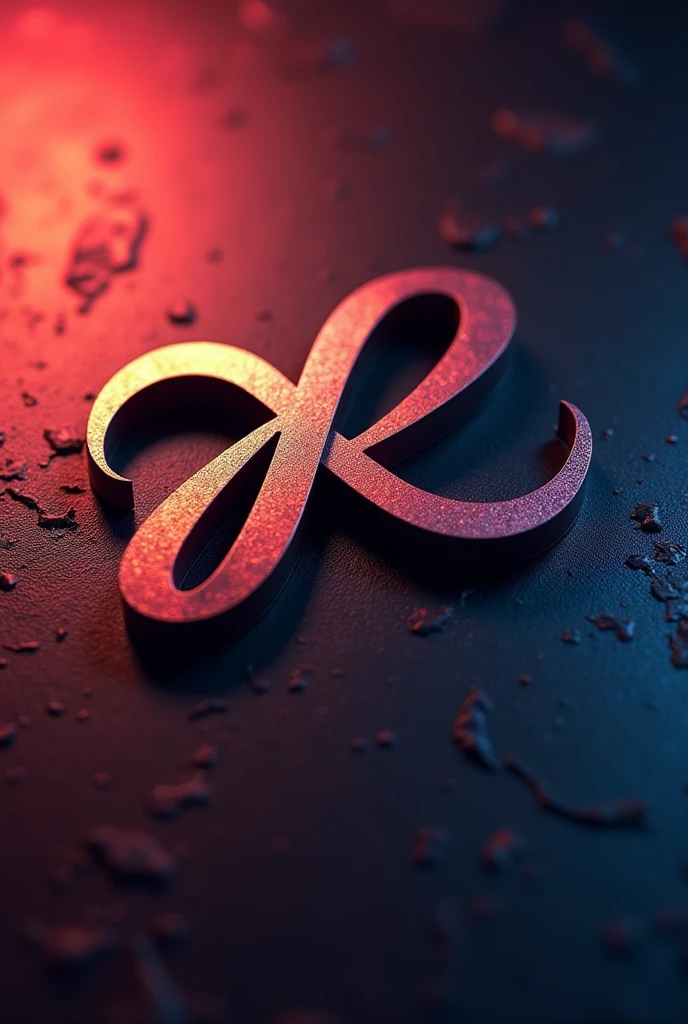 Design a unique monogram logo featuring the initials "PK" "PUNIT KARENAVAR "intertwined in a creative and unexpected way. The design should be dynamic and memorable, incorporating a blend of sharp angles and curves. Experiment with color gradients or metallic finishes to add depth.