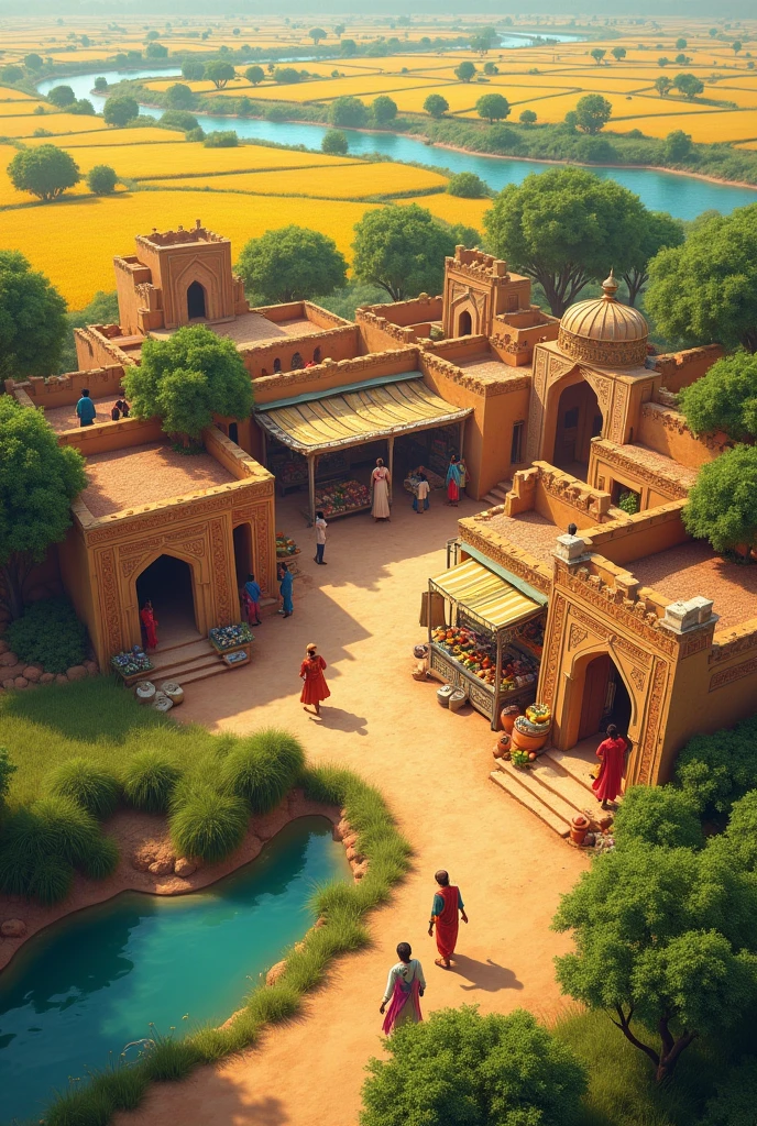 Beautiful village of Punjab