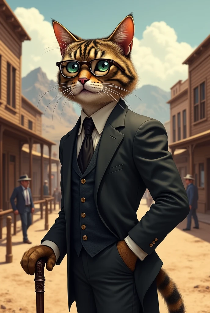 Baron the cat detective from the west