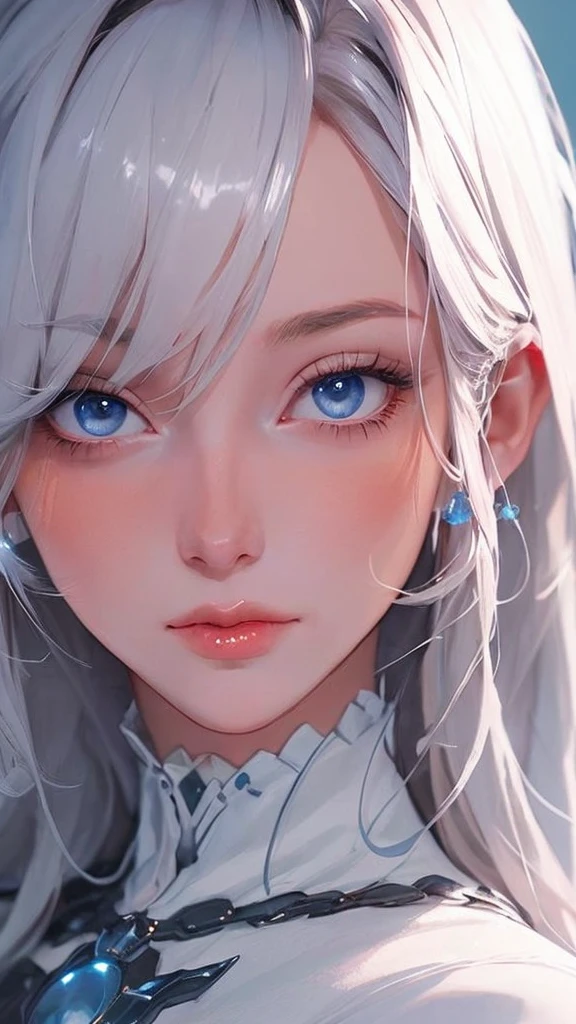 One person, solo, High resolution, chest, Shortcuts, Brown Hair, Android 18's face and hairstyle from Dragon Ball, with brown hair.、Earrings、Light red blush on the cheeks、Glamorous figure、off-the-shoulder black shirt、Camel-colored mini skirt、In beauty salons、Holding scissors and cutting、Cute Smile、Bright interior、There are customers around who are getting their hair cut.、