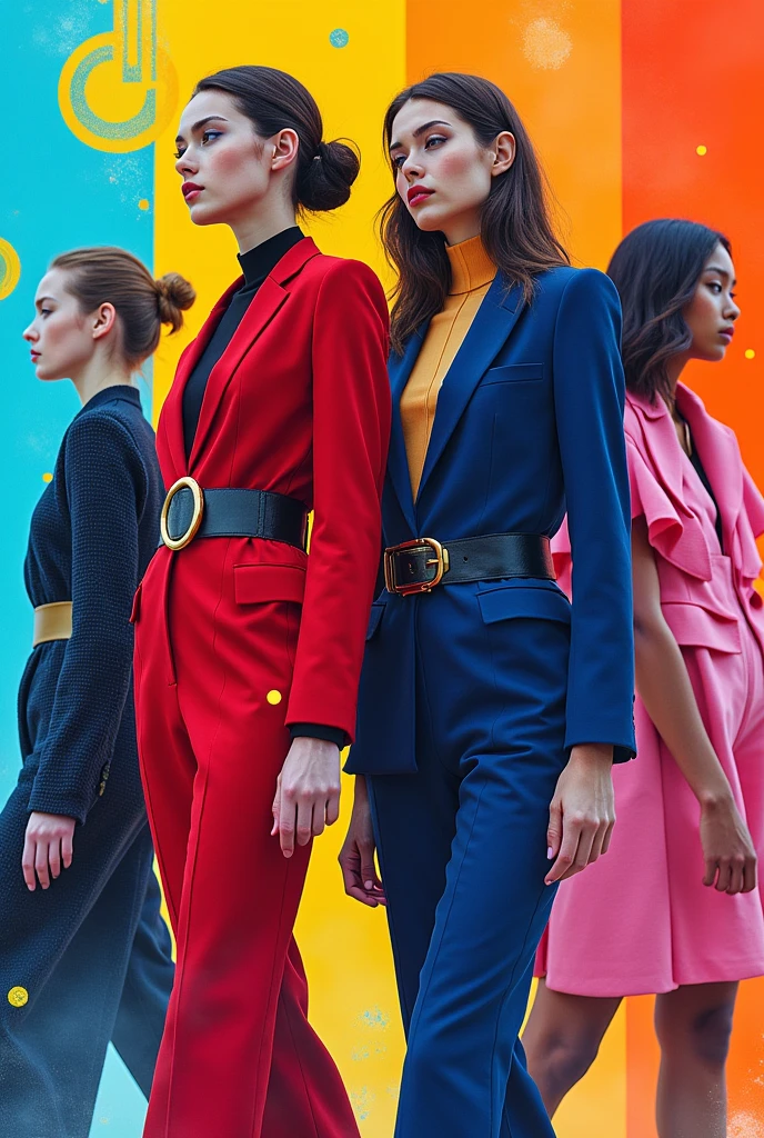 Create a poster for fashion competition or fashion festival