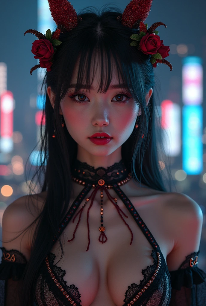 (masterpiece,best quality:1.4),(8k,raw photo,photo realistic:1.2),shiny skin,detailed skin,detailed face,detailed eyes,Detailed hands,Detailed Background、1girl,Japanese idol,(beautiful face),(Shining Eyes:1.1),、、Symmetrical eyes、、Great background、Great location、((セクシーで派手なHalloween衣装))、(Detailed and very cute,Halloween,little ,)、Beautiful night cityscape,,Full body portrait,,mysterious,Charming,nswf,sexy Instagram style