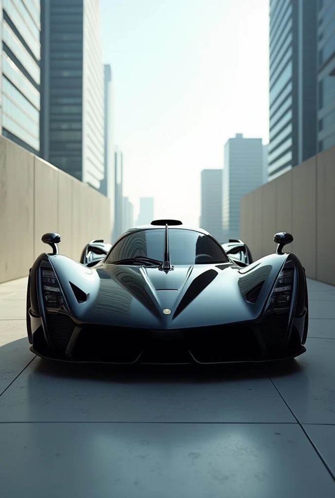 One black car