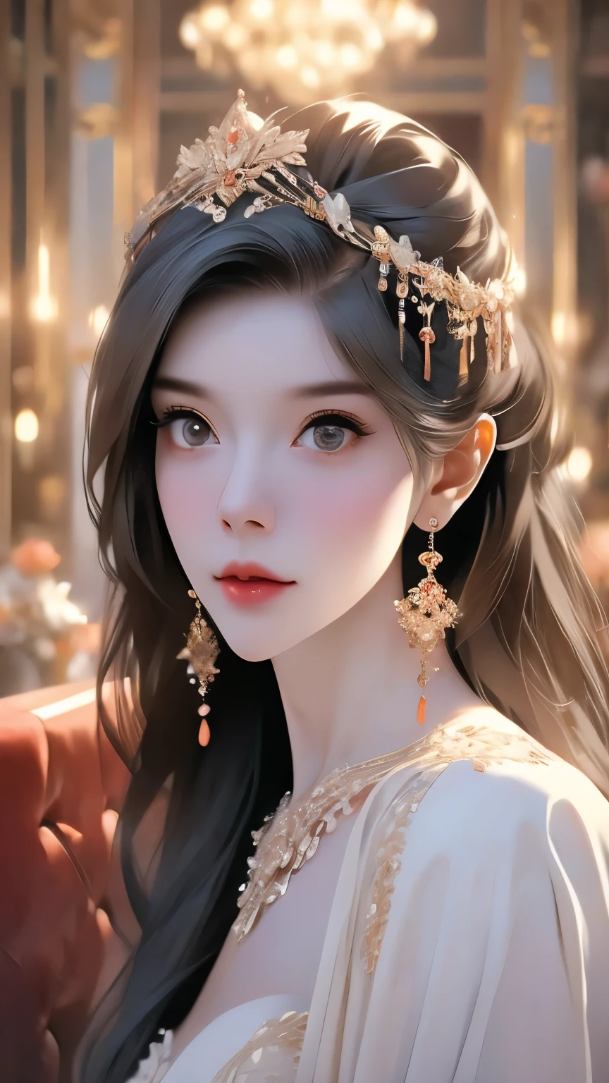 beautiful girl in an elegant venetian masquerade ball, intricate dress, detailed beautiful eyes, detailed beautiful lips, extremely detailed face, highly detailed mask, dramatic moody lighting in a capricious bar interior, dramatic shadows, cinematic, (best quality,4k,8k,highres,masterpiece:1.2),ultra-detailed,(realistic,photorealistic,photo-realistic:1.37),vivid colors,exquisite color palette,captivating
