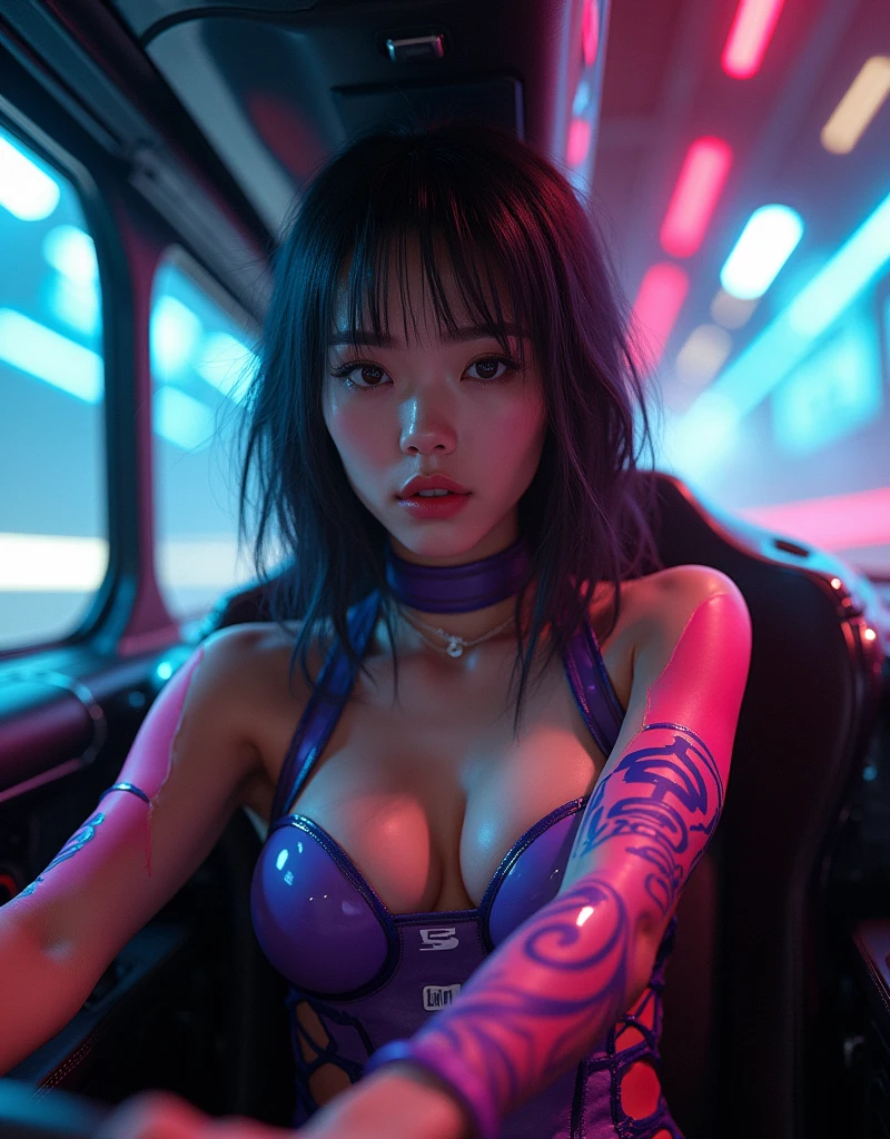(corruption), full body, 1girl,small breasts,blush,(ahegao),collarbone,trembling,sweat,sweatdrop, hmmarnie