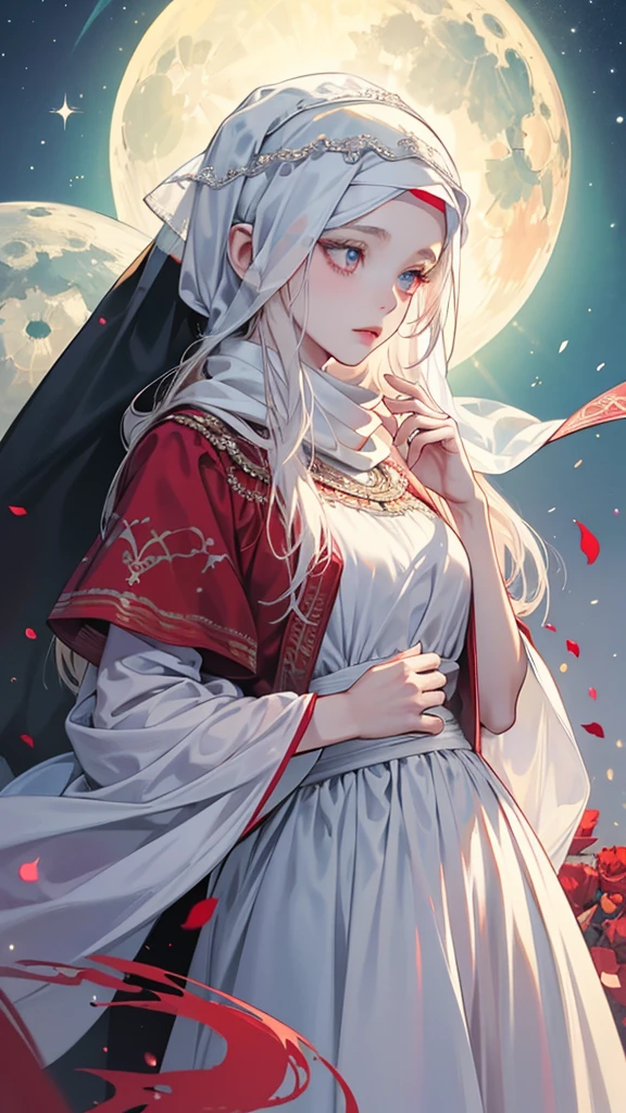 1,girl 1 girl princess.full bodyoutfit(((WEARING HEADSCARF A ISLAMIC VEIL ON HEAD, ILLUSTRATION)))
young female albino skin, snow white skin, white hair,lovely face, crimson lovely big eyes, crimson medieval clothes, innocent face, islamic islamic islamic islamic mythologicalA extremely delicate and beautiful silver-haired girl,Blue pupils,Intricate details, depth of focus,highly detailed, digital painting, artstation, concept art, character art, art by greg rutkowski and tyler jacobson and alphonse mucha Islamic Islamic 8k big lovely eyed wearing veil on head islamic wearing a headscarf veil 👰♀ big huge lovely eyes a detailed portrait of a cute goth brunette girl, by justin gerard and greg rutkowski and agnes cecile, digital art, realistic painting, dnd, character design, trending on artstation islamic islamic beautiful like moon young female albino skin, snow white skin, white curly hair, slender face, crimson eyes, crimson medieval clothes, innocent face, islamic islamic islamic islamic mythological big eyed, big eyed silver COLOR EYES,
big huge lovely big lovely eyed and large eyelashes
white long hair red lovely eyes extremely beautiful cute and innocent face girl fantasy blue long hair, green eyes, blue star on the left cheek, singing girl islamic islamic extremely detailed white skin wearing pink color rose dress 🌹 everywhere young female albino skin, snow white skin, slender face, red eyes, crimson islamic clothes, innocent face, islamic islamic islamic islamic red lovely big lovely eyed woman with veil islamic islamic beautiful like moon have pink hair,