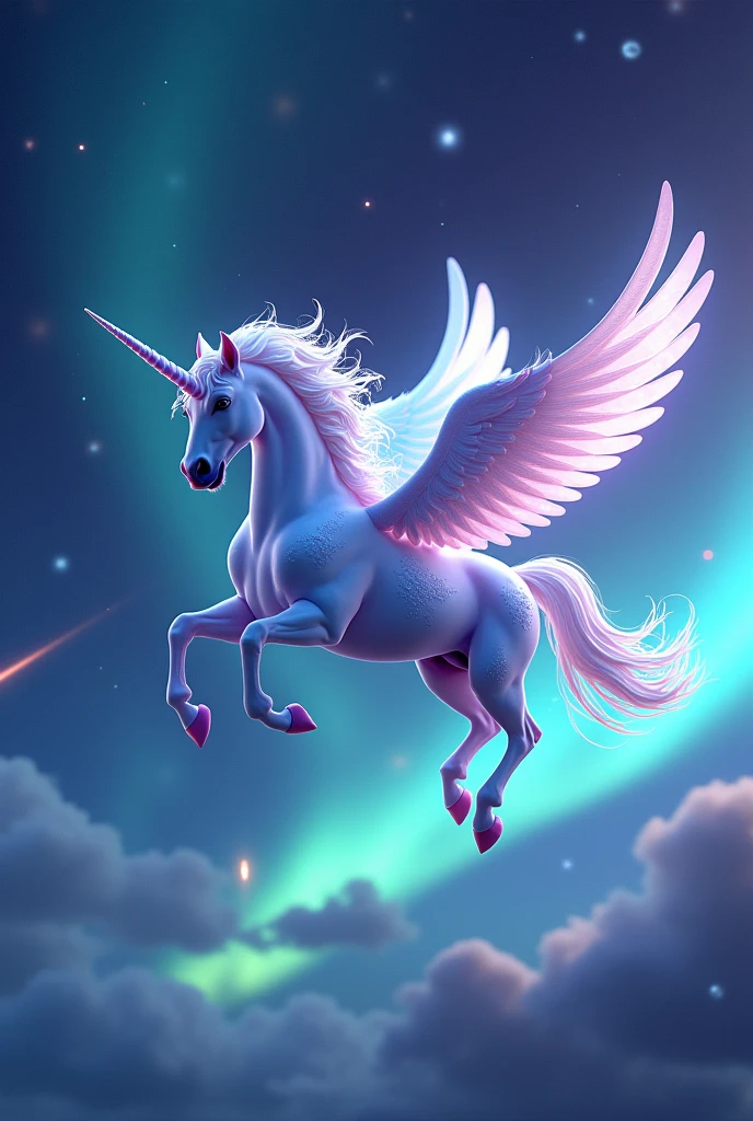 Unicorn Pegasus、Pink、Flying into space、A good friend、Aurora、Auroraの道を登っていく、starry skies、shooting star、Fantasy、
