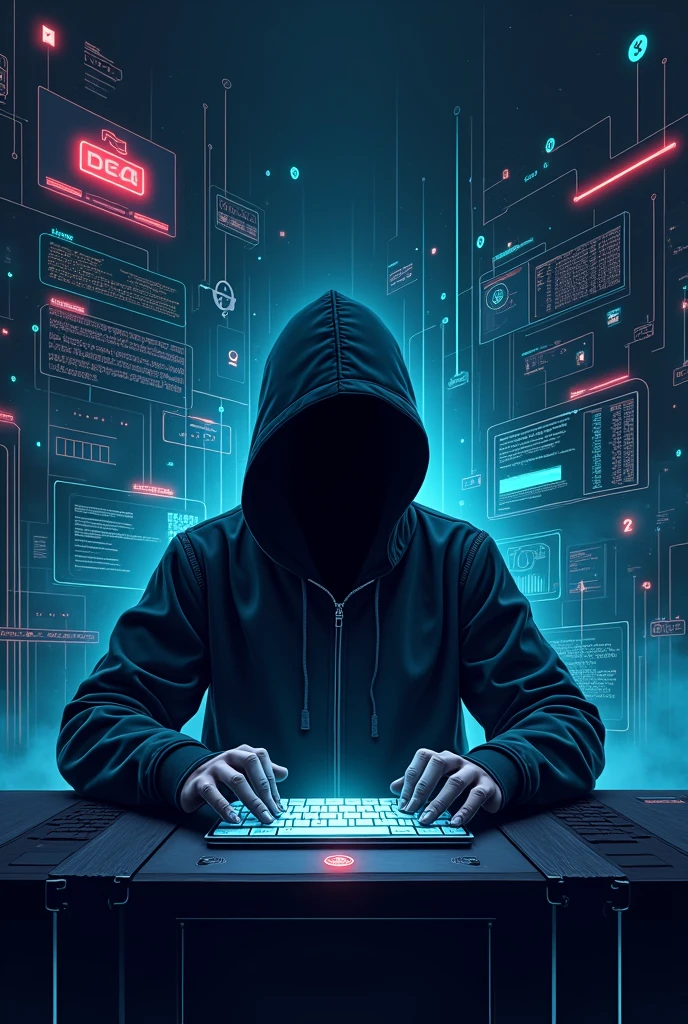 Symbols of financial cybercrime (such as a glasses symbol on a computer screen or images related to hacking) Title: Financial cybercrime and its prevention