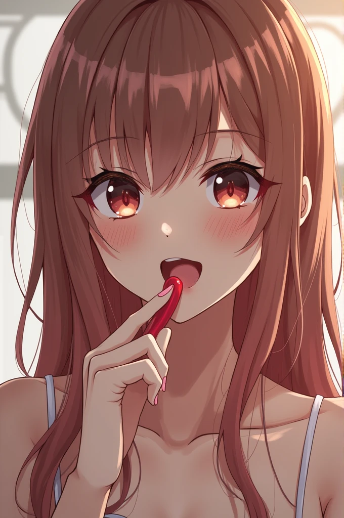 Woman sucking an anime ????