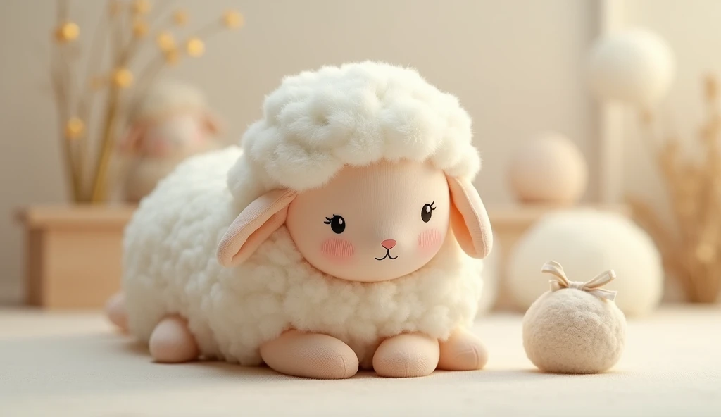 Sheep doll,Sheep dollของเล่นสุดcute,He's tiny.,Face the lens,Luxury materials,cute