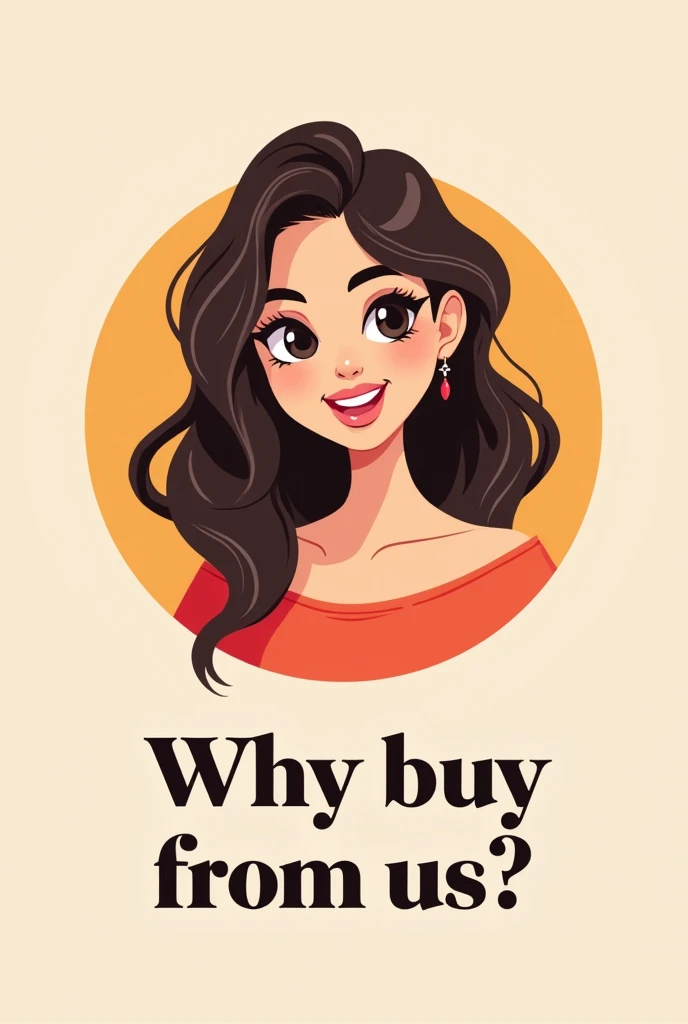 Create Why Buy From Us girl Logo for Instagram Store