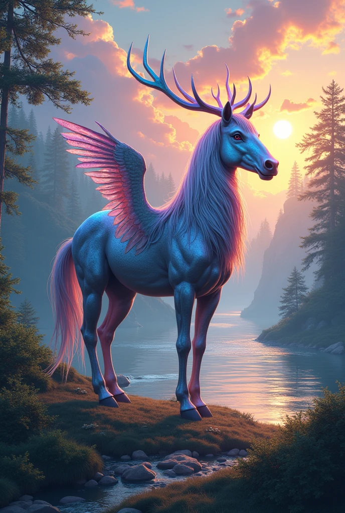 (4k, masterpiece,best quality,ultra-detailed,realistic:1.37), solo, A furry cosmic goddess, nude, detailed face, detailed eyes, detailed lips, long eyelashes, short hair, ethereal body, glowing skin, full body tattoos, intricate details, detailed fur, cosmic fur, glowing stars, embarrassed expression, shy expression, nude, nipples, pussy, muscular female, muscular arms, muscular legs, muscular feet, muscular thighs, big breasts, massive breasts, wide hips, big butt, big hips, tail, cosmic wings, energy wings, tall figure, curvy figure, thick figure, bulky figure, taur, furry taur, standing, outside, outdoor, public, full body photo.