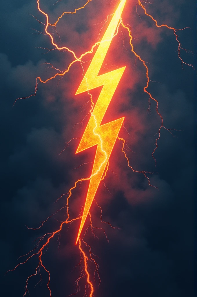 Please create a cubism-style lightning bolt, with spaces in between, without making it realistic