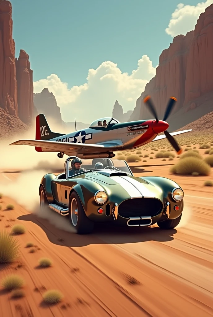 Racing og plane and car