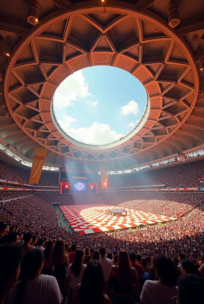 Philippine Arena with elliptical ceiling
