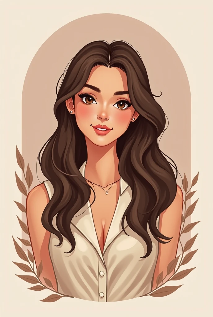 Create Why Buy From Us girl Logo whose Look like Real Girl for my Instagram Store