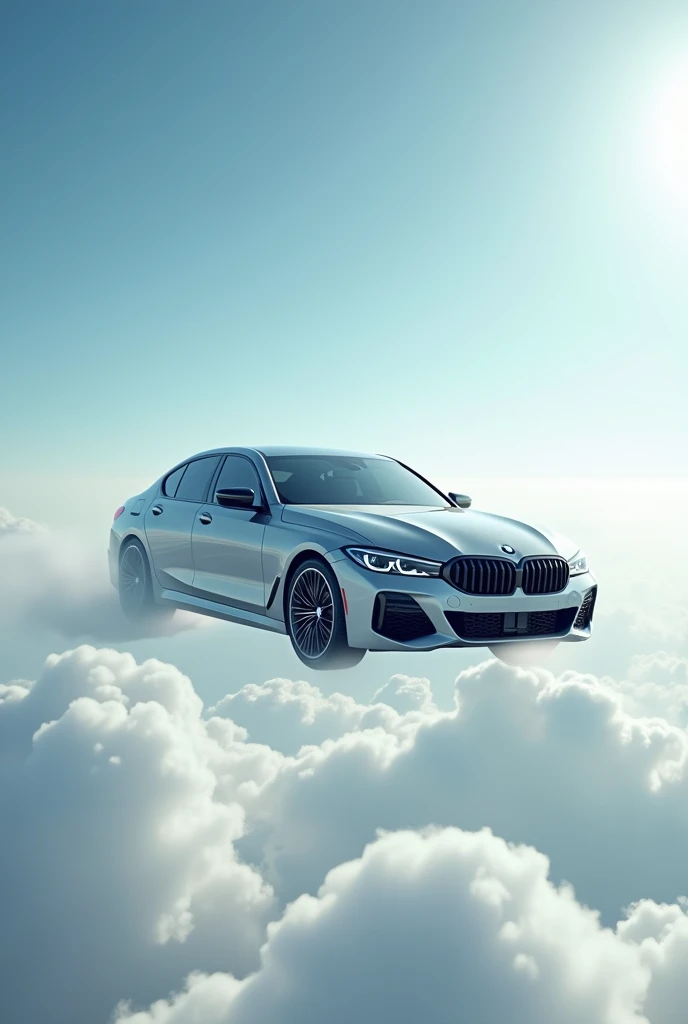 bmw  car in sky  