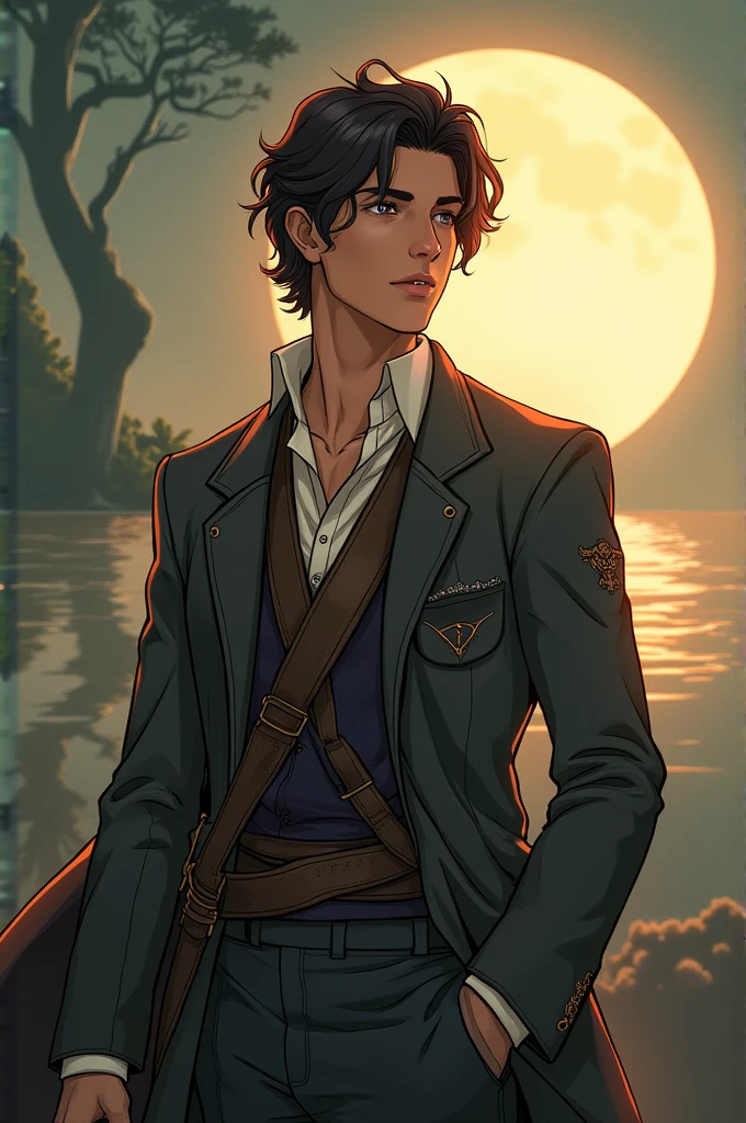 Spotify as a handsome male from yona of dawn.