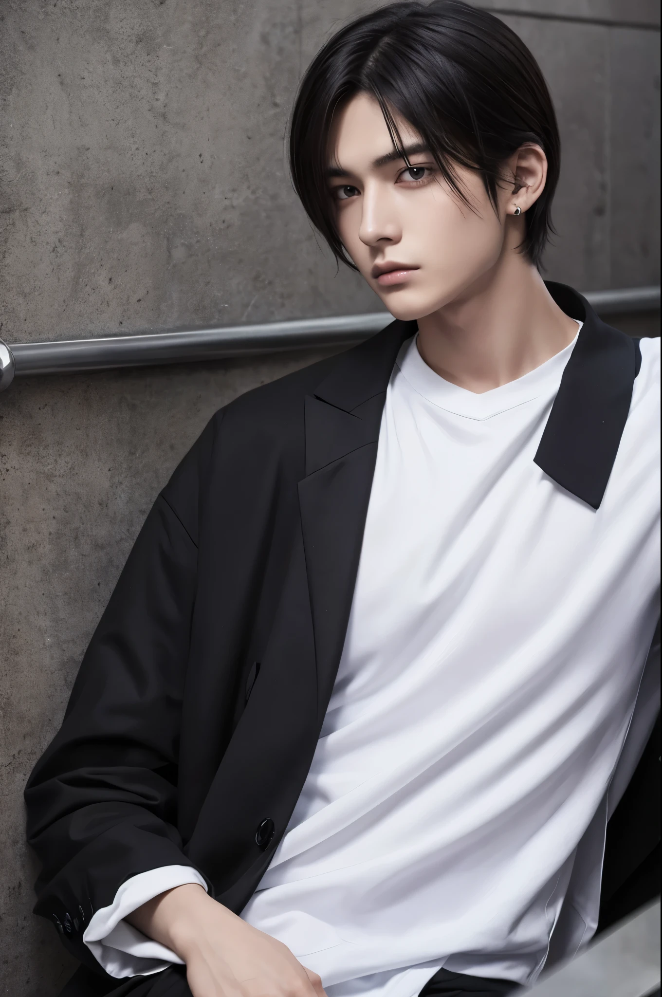 Androgynous male in his early 20s