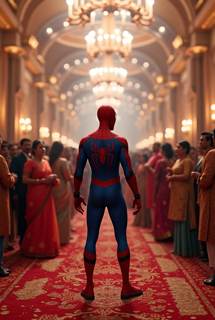 Spiderman in india ambani marriage