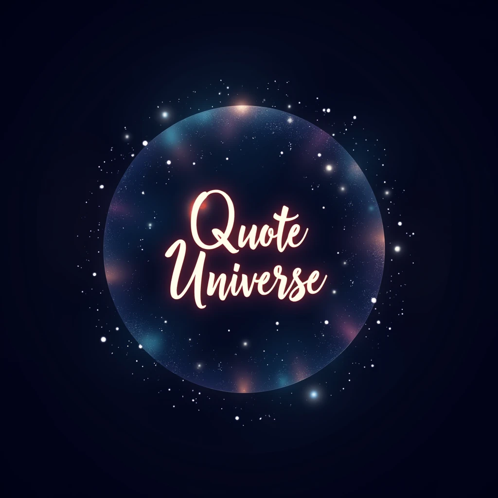 Design a modern and captivating Instagram profile picture for a page called 'Quote Universe.' The image should feature a cosmic or galactic theme with stars, galaxies, and planets in the background to reflect the 'universe' aspect. In the center, include elegant, glowing typography with the words 'Quote Universe,' using a stylish, readable font. The color palette should blend deep blues, purples, and soft whites, giving a mysterious and inspiring vibe. The overall design should feel inspiring, timeless, and creative, suitable for a page that shares thoughtful quotes."